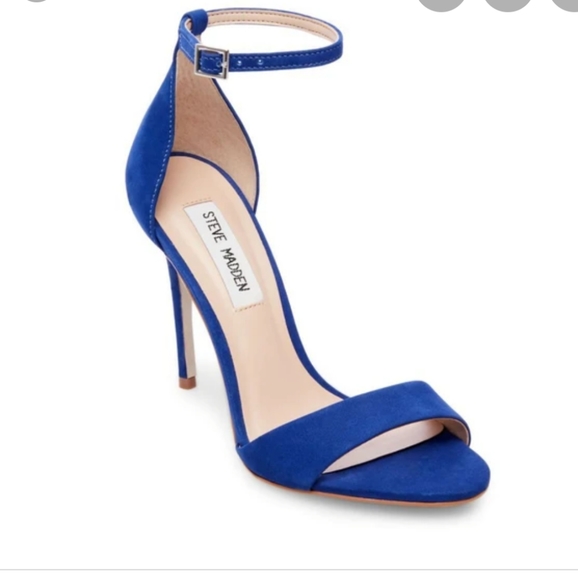 steve madden blue suede heels